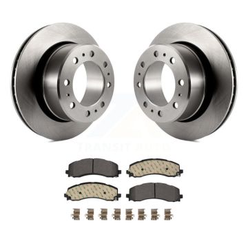Rear Disc Brake Rotors And Ceramic Pads Kit For Ram 2500 3500 K8T-104071