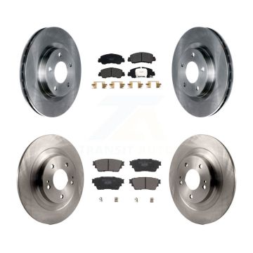 Front Rear Disc Brake Rotors And Ceramic Pads Kit For Mitsubishi Eclipse Cross K8T-104076