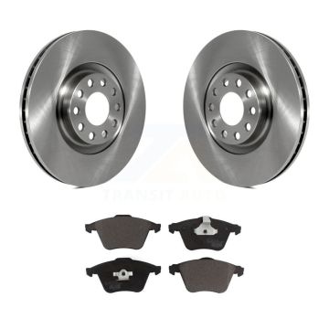 Front Disc Brake Rotors And Ceramic Pads Kit For Audi A6 Quattro K8T-104081