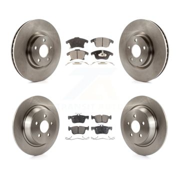 Front Rear Disc Brake Rotors Ceramic Pad Kit For Ford Police Responder Hybrid SSV Plug-In K8T-104084