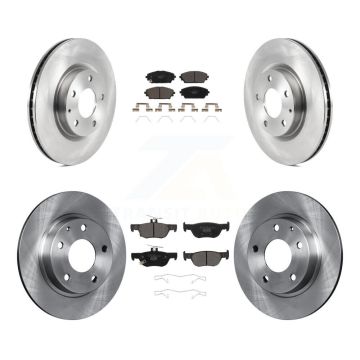 Front Rear Disc Brake Rotors And Ceramic Pads Kit For Mazda 3 Sport AWD K8T-104091