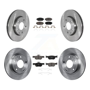 Front Rear Disc Brake Rotors And Ceramic Pads Kit For Mazda 3 Sport FWD K8T-104092