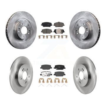 Front Rear Disc Brake Rotors And Ceramic Pads Kit For 2019-2020 Hyundai Santa Fe K8T-104094