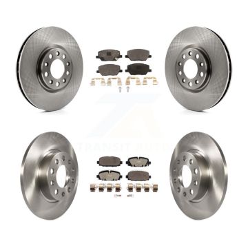 Front Rear Disc Brake Rotors And Ceramic Pads Kit For Jeep Compass K8T-104096