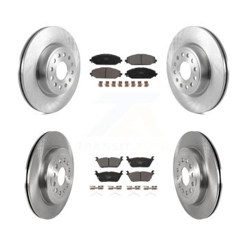 Front Rear Disc Brake Rotors And Ceramic Pads Kit For Ram 1500 K8T-104097