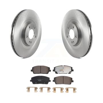 Front Disc Brake Rotors And Ceramic Pads Kit For Hyundai Palisade Kia Telluride K8T-104108