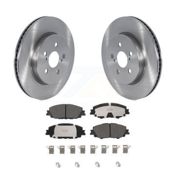 Front Disc Brake Rotors And Ceramic Pads Kit For Toyota Corolla Prius Prime K8T-104109