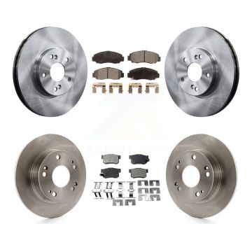 Front Rear Disc Brake Rotors And Ceramic Pads Kit For Honda Accord K8T-104111