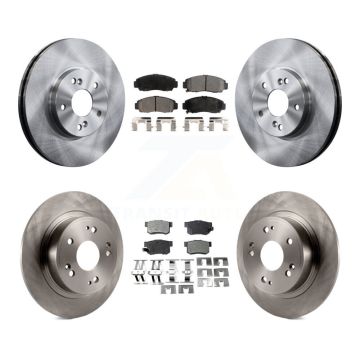 Front Rear Disc Brake Rotors And Ceramic Pads Kit For Honda Accord K8T-104112