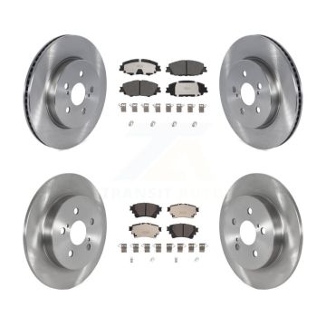 Front Rear Disc Brake Rotors And Ceramic Pads Kit For Toyota Corolla K8T-104121