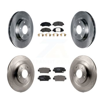 Front Rear Disc Brake Rotors And Ceramic Pads Kit For Mitsubishi Eclipse Cross K8T-104124