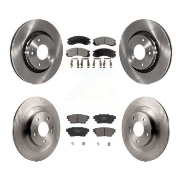 Front Rear Disc Brake Rotors And Ceramic Pads Kit For Mitsubishi Outlander PHEV K8T-104135