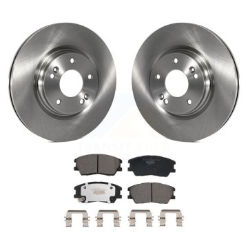 Front Disc Brake Rotors And Ceramic Pads Kit For Kia Soul EV K8T-104141