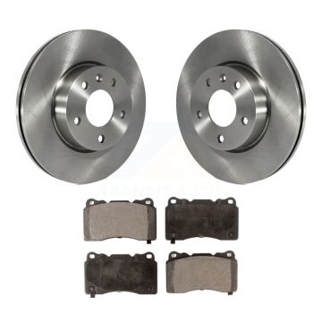 Front Disc Brake Rotors And Ceramic Pads Kit For 2019 Cadillac ATS Base K8T-104143
