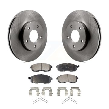 Front Disc Brake Rotors And Ceramic Pads Kit For 1999 Nissan Maxima From 04 K8T-104145