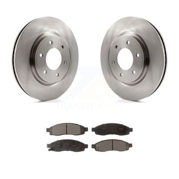 Front Disc Brake Rotors And Ceramic Pads Kit For 2007 Nissan TITAN From 04 07 K8T-104154