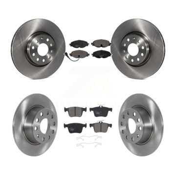Front Rear Disc Brake Rotors And Ceramic Pads Kit For 2022-2023 Volkswagen Taos FWD K8T-104156