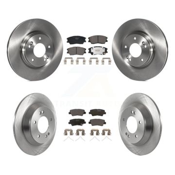 Front Rear Disc Brake Rotor Ceramic Pad Kit For 2020-2022 Kia Soul 1.6L with Turbocharged K8T-104159