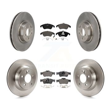 Front Rear Disc Brake Rotors And Ceramic Pads Kit For 2015-2016 Mercedes-Benz E400 Sedan K8T-104161