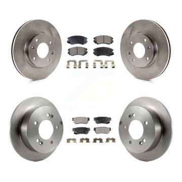 Front Rear Disc Brake Rotors And Ceramic Pads Kit For 2005 Kia Magentis From 10 05 K8T-104162