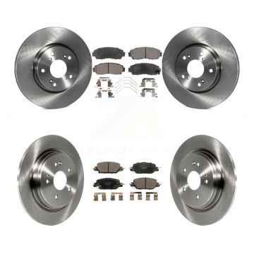 Front Rear Disc Brake Rotors And Ceramic Pads Kit For Honda CR-V K8T-104167
