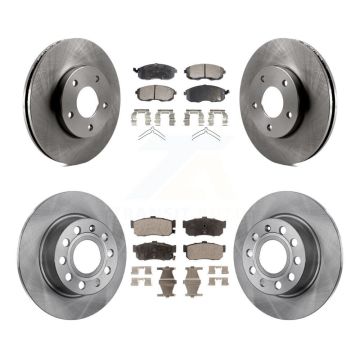 Front Rear Disc Brake Rotors And Ceramic Pads Kit For 1999 Nissan Maxima From 04 K8T-104168