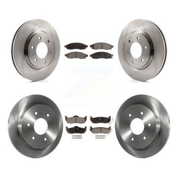 Front Rear Disc Brake Rotors And Ceramic Pads Kit For 2007 Nissan TITAN From 04 07 K8T-104181