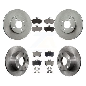 Front Rear Disc Brake Rotors And Ceramic Pads Kit For 1997 Volkswagen Passat 1.9L K8T-104183