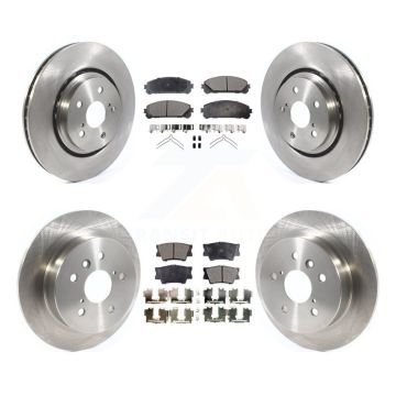 Front Rear Brake Rotors Ceramic Pad Kit For 22 Toyota Camry TRD With Manual Parking K8T-104185