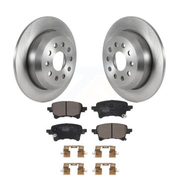 Rear Disc Brake Rotors And Ceramic Pads Kit For Jeep Wrangler K8T-104187