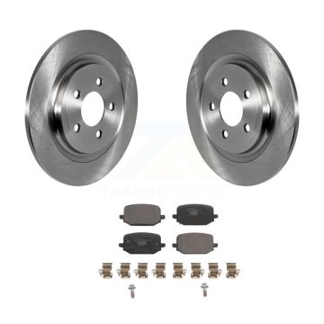 Rear Disc Brake Rotors And Ceramic Pads Kit For 2022-2024 Ford Explorer 3.0L/2.3L K8T-104190