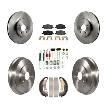 Front Rear Disc Brake Rotors Ceramic Pads And Drum Kit (7Pc) For Chevrolet Trax K8T-104199