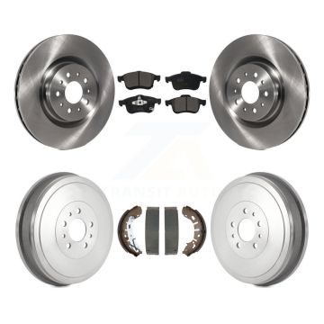 Front Rear Disc Brake Rotors Ceramic Pads And Drum Kit For 2015-2021 Ram ProMaster City K8T-104200