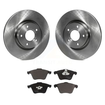 Front Disc Brake Rotors And Ceramic Pads Kit For Volvo S40 K8T-104227