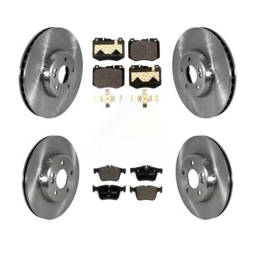 Front Rear Disc Brake Rotors And Ceramic Pads Kit For Mercedes-Benz C300 C400 C350e K8T-104239