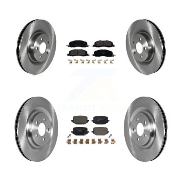 Front Rear Disc Brake Rotors And Ceramic Pads Kit For Lincoln Aviator K8T-104250
