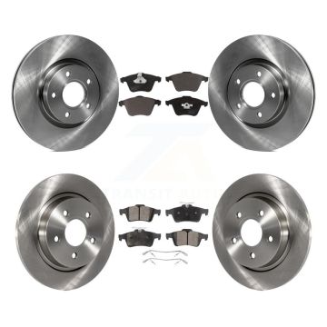 Front Rear Disc Brake Rotors And Ceramic Pads Kit For Volvo S40 K8T-104262