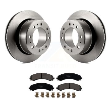 Rear Disc Brake Rotors And Ceramic Pads Kit For 2020-2021 Ram 3500 With Dual Wheels K8T-104272