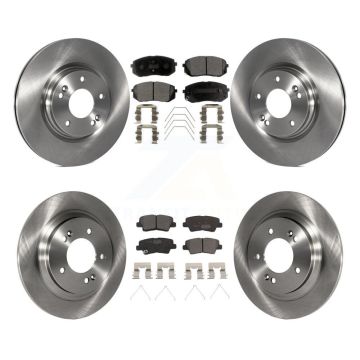 Front Rear Disc Brake Rotors And Ceramic Pads Kit For Hyundai Elantra GT K8T-104300