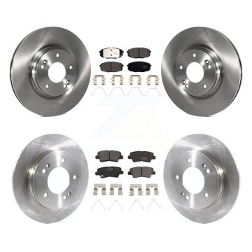 Front Rear Disc Brake Rotors And Ceramic Pads Kit For 2020 Kia Forte 1.6L K8T-104307