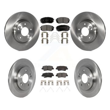 Front Rear Brake Rotor Ceramic Pad Kit For 22-23 Hyundai Kona With Electric Parking K8T-104312