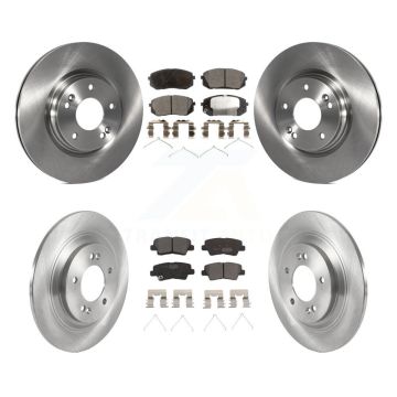 Front Rear Disc Brake Rotors And Ceramic Pads Kit For Hyundai Kona Electric Kia Niro EV K8T-104319