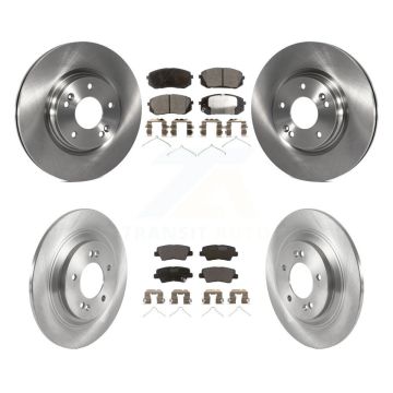 Front Rear Disc Brake Rotors And Ceramic Pads Kit For 2019 Kia Niro EV K8T-104320