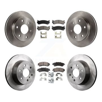 Front Rear Disc Brake Rotors And Ceramic Pads Kit For GMC Sierra 1500 Classic K8T-104322