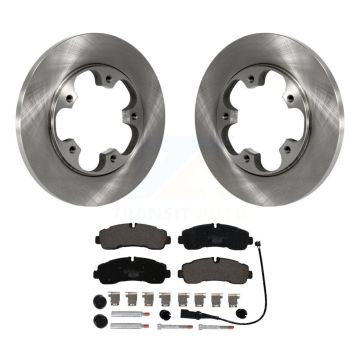 Rear Brake Rotor And Ceramic Pad Kit For 2020-2021 Ford Transit-350 AWD With 5 Lug Wheels K8T-104345