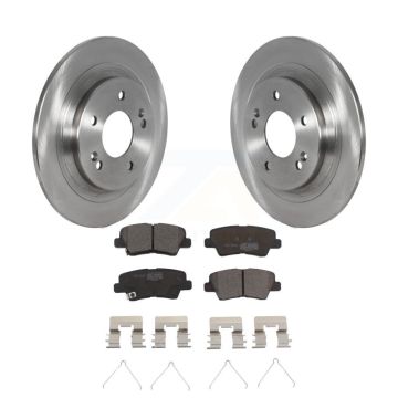 Rear Brake Rotor & Ceramic Pad Kit For 22-23 Hyundai Kona AWD With Electric Parking K8T-104349