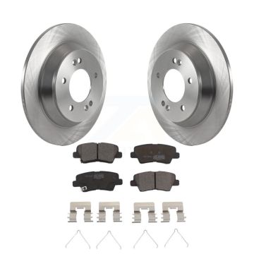 Rear Brake Rotor & Ceramic Pad Kit For 2022-2023 Hyundai Kona With Electric Parking K8T-104350