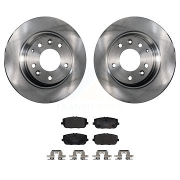 Rear Disc Brake Rotors And Ceramic Pads Kit For 2006-2015 Mazda MX-5 Miata K8T-104395