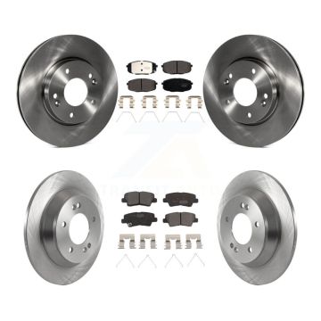 Front Rear Brake Rotors Ceramic Pad Kit For 2022 Hyundai Kona With Electric Parking K8T-104407