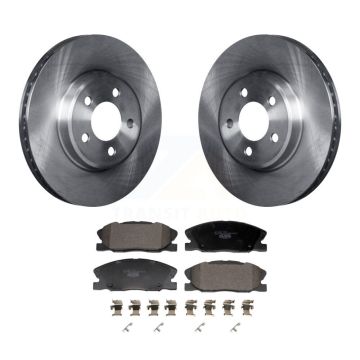 Front Disc Brake Rotors Ceramic Pad Kit For Dodge Charger With 370mm Diameter Rotor K8T-104419
